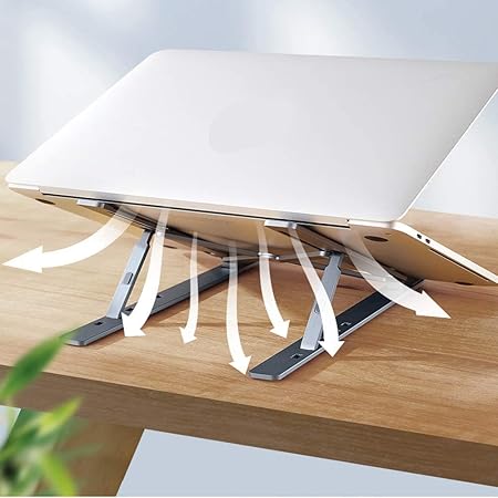 Foldable Ergonomic Laptop Stand – Adjustable, Lightweight & Portable