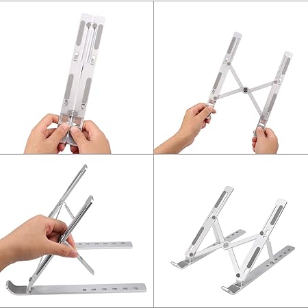 Foldable Ergonomic Laptop Stand – Adjustable, Lightweight & Portable