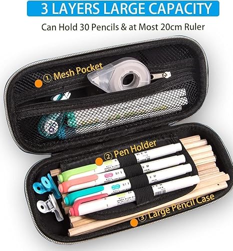 Minecraft Pencil Case - Large Capacity Anime Stationery Pouch | Durable Waterproof Geometry Box for Kids, Boys, Girls | School, Travel & Gift Organizer - Buy 1 get 2 free