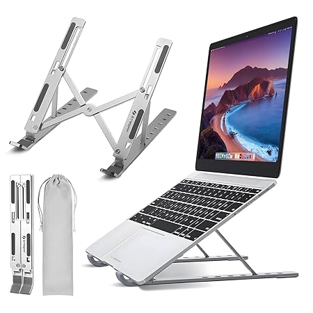 Foldable Ergonomic Laptop Stand – Adjustable, Lightweight & Portable