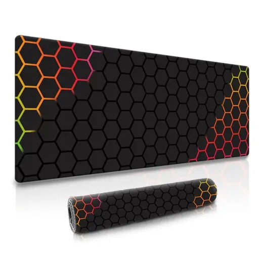 XXL Geometrical Gaming Mousepad – Anti-Slip, Water Resistant, Ultra Smooth (80×30 cm)